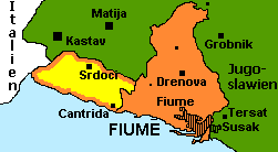 Карта Фиуме