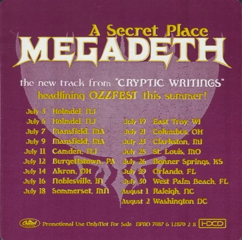 Файл:Megadeth - A Secret Place.jpg