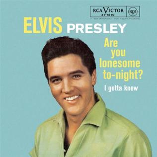 Обложка сингла Элвиса Пресли «Are You Lonesome Tonight?» (1960)
