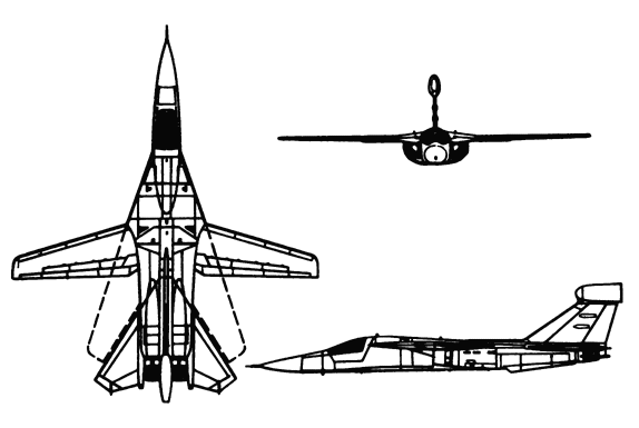 Файл:General Dynamics EF-111A Raven 3-view line drawing.png