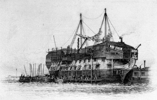 Файл:HMS York (1807) as a prison ship.jpg