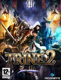 Обложка игры Trine 2 с изображением трёх главных героев