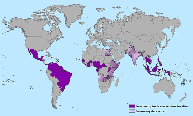 Файл:CDC map of Zika virus distribution in January 2016.jpg