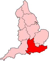 Юго-Восточная Англия на карте