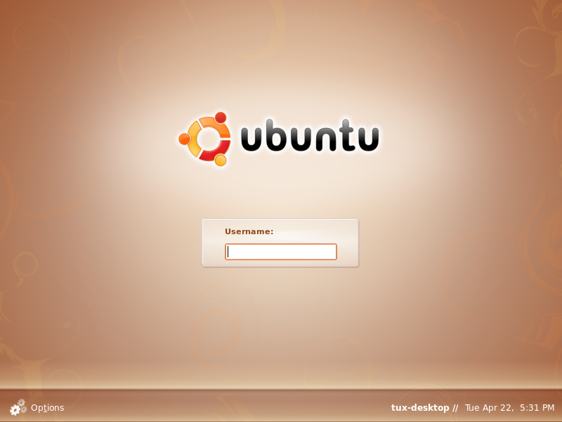 Файл:Ubuntu 8.04 login screen.png