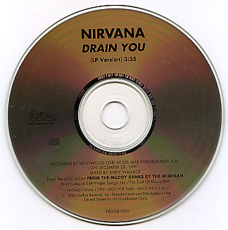 Обложка сингла Nirvana «Drain You» (1996)