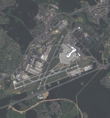 Аэропорт Внуково на космическом снимке 2019 года