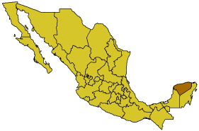 Юкатан на карте