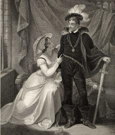 «„Горячая Шпора“ (сэр Генри Перси) и леди Перси». Иллюстрация к пьесе Уильяма Шекспира «Генрих IV»