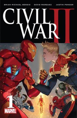 Обложка Civil War II #1 (июнь 2016)