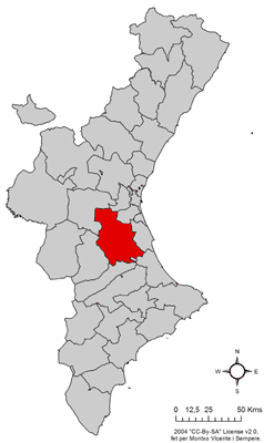 Файл:Localització de la Ribera Alta respecte del País Valencià.png