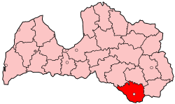 Даугавпилсский район на карте