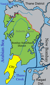 Карта Мумбаи