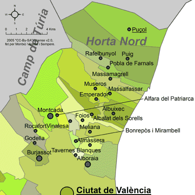 Файл:Mapa de l'Horta Nord.png