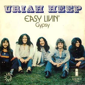 Обложка сингла Uriah Heep «Easy Livin» (1972)