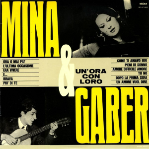 Обложка альбома Мины и Джорджо Габера «Un’ora con loro» (1965)