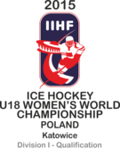 Логотип 2015 IIHF Ice Hockey U18 Women’s World Championship Division I Qualification