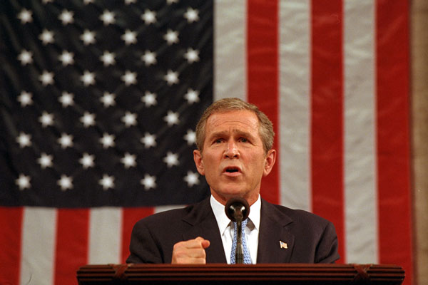 Файл:President George W. Bush address to the nation and joint session of Congress Sept. 20.jpg