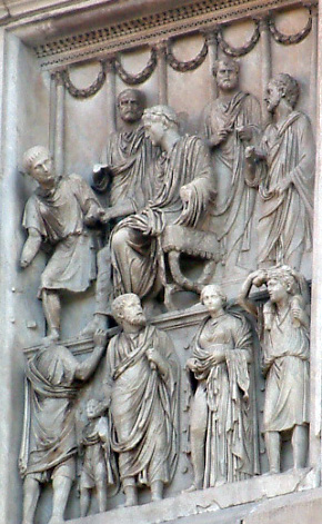 Файл:Arch of Constantine MAurelian panel.jpg