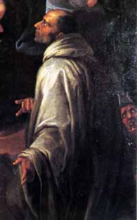 Автопортрет, фрагмент картины «Святой Бернард из Ментона»