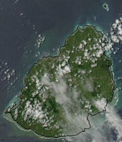 Фотография острова из космоса