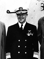 Джеральд Боган на борту авианосца Valley Forge, 1949 год