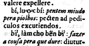 Файл:Alexandre de Rhodes - Dictionarium Annamiticum (1651) - c.34 - cropped on bí and bỉ.png