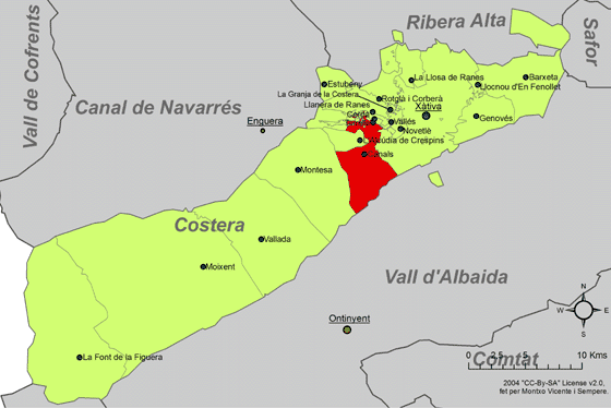 Файл:Localització de Canals respecte a la Costera.png