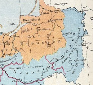 Новая Восточная Пруссия на карте