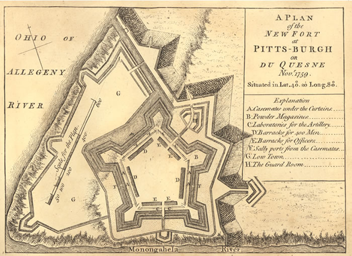 Файл:Plan of Fort Pitt, 1759.jpg
