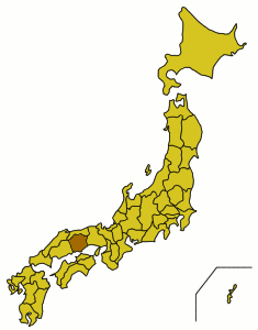 Расположение префектуры Окаяма