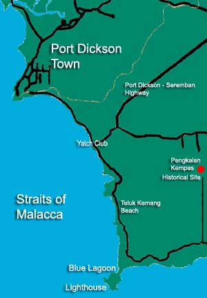 Место сражения — мыс Рашаду с маяком и город Порт-Диксон