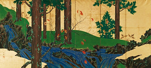 Файл:Mountain Stream in Summer and Autumn (left screen).jpg