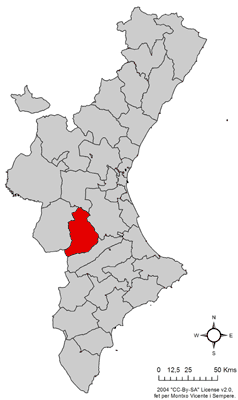 Файл:Localització de la Canal de Navarrés respecte del País Valencià.png