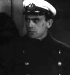 Яблонский в роли Петрова в фильме «Путь корабля» (1935)