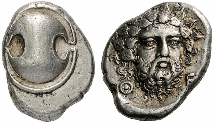 Файл:Greek Silver Stater of Thebes (Boeotia), a Stunning Depiction of Dionysos.jpg