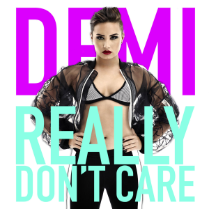 Обложка сингла Деми Ловато и Шер Ллойд «Really Don’t Care» (2014)