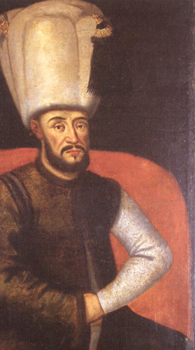 Картина маслом, изображающая султана Мустафу I[1]