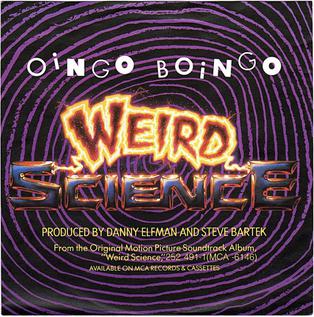 Обложка сингла Oingo Boingo «Weird Science» ()