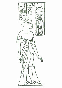 Изображение Мутнеджмет в одной из амарнских гробниц