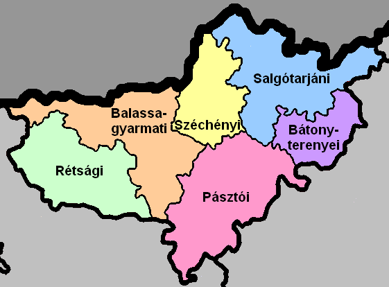 Файл:Nógrád districts.png