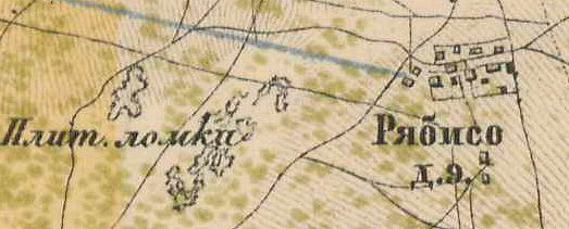 План деревни Рябизи. 1885 г.