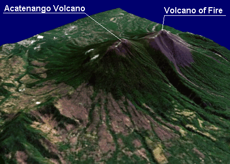 Файл:Acatenango & Fuego Volcano 3D version1.gif