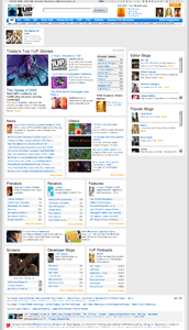 Скриншот сайта 31 декабря 2008 года.