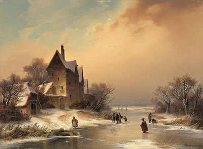 Файл:WINTER LANDSCAPE WITH FROZEN RIVER.jpg