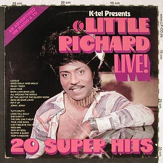 Обложка альбома Литла Ричарда «Little Richard Live! 20 Super Hits» (1976)
