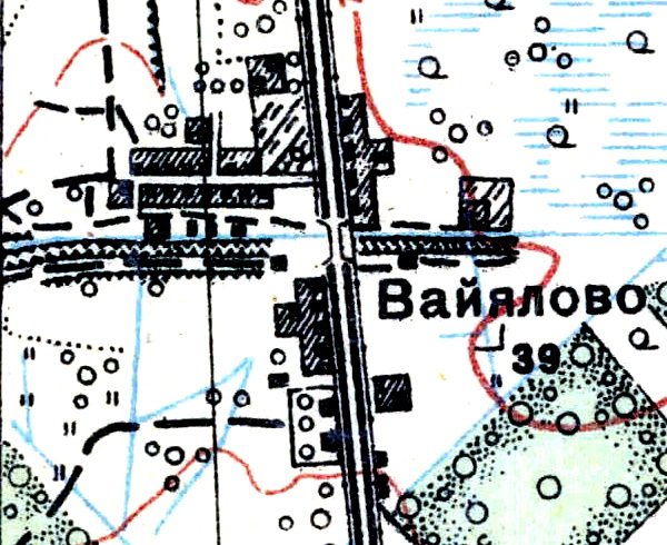 План деревни Вайялово. 1931 год