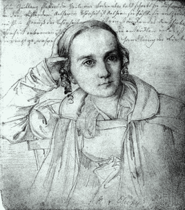 Хельмина Кристина фон Шези (художник Вильгельм Гензель; 1821 год)