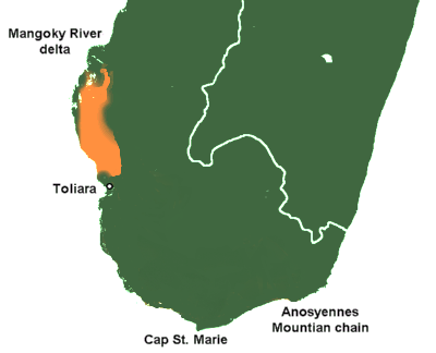 Файл:Long-tailed Ground Roller Range Map.png