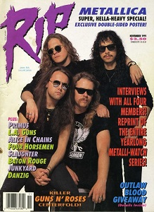 обложка журнала RIP (ноябрь 1991)